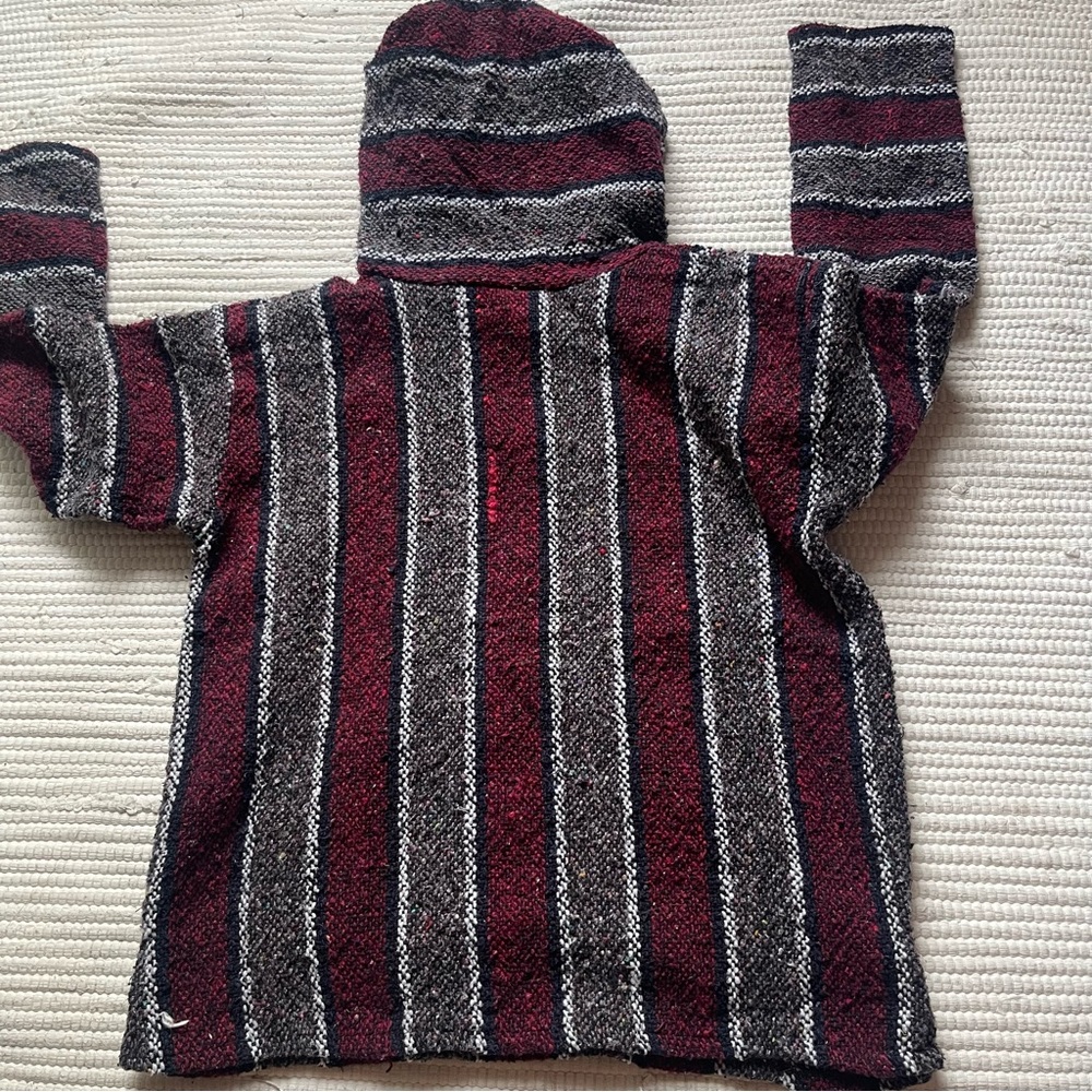 Classic Mexican Baja Hoodie Sweater Pullover Small - Picture 7 of 7